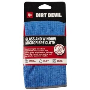 DIRT DEVIL Glass & Window Microfibre Cloth 30 x 30 cm Blue Blue 30 cm DIRT DEVIL Glass & Window Microfibre Cloth 30 x 30 cm Blue Blue 30 cm