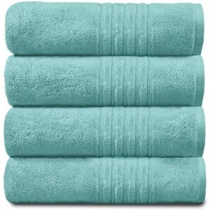 GAVENO CAVAILIA 4 Pack Hampton Towel in Aqua Aqua GAVENO CAVAILIA 4 Pack Hampton Towel in Aqua Aqua