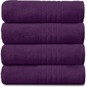 GAVENO CAVAILIA 4 Pack Hampton Towel in Purple Purple GAVENO CAVAILIA 4 Pack Hampton Towel in Purple Purple