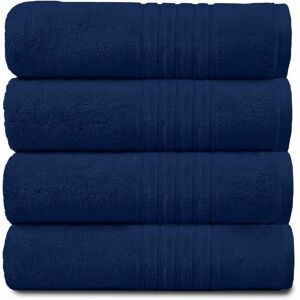 GAVENO CAVAILIA 4 Pack Hampton Towel in Navy Navy GAVENO CAVAILIA 4 Pack Hampton Towel in Navy Navy