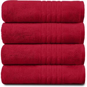 GAVENO CAVAILIA 4 Pack Hampton Towel in Red Red GAVENO CAVAILIA 4 Pack Hampton Towel in Red Red