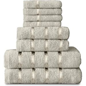 GAVENO CAVAILIA 8pc Boston Bale Set in Cream Cream GAVENO CAVAILIA 8pc Boston Bale Set in Cream Cream