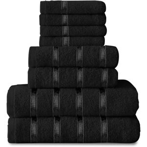 GAVENO CAVAILIA 8pc Boston Bale Set in Black Black GAVENO CAVAILIA 8pc Boston Bale Set in Black Black