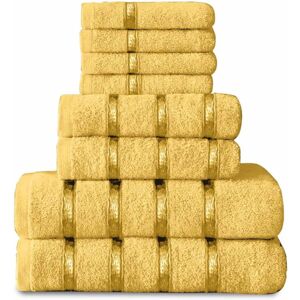 GAVENO CAVAILIA 8pc Boston Bale Set in Yellow Yellow GAVENO CAVAILIA 8pc Boston Bale Set in Yellow Yellow