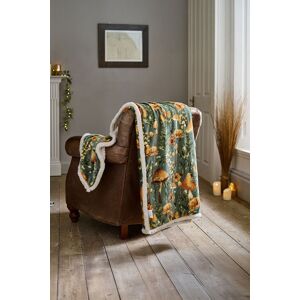 Deyongs Luxury Soft Cosy Warm Fleece Sherpa Large Mushroom Sage Throw 140x180cm in Green Size: 140 cm x 180 cm Green 140 cm x 180 cm Deyongs Luxury Soft Cosy Warm Fleece Sherpa Large Mushroom Sage Throw 140x180cm in Green Size: 140 cm x 180 cm Green 140 cm x 180 cm