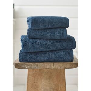 Deyongs Romeo Luxury Textured Quik Dri 100% Cotton Towels in Navy Navy Deyongs Romeo Luxury Textured Quik Dri 100% Cotton Towels in Navy Navy