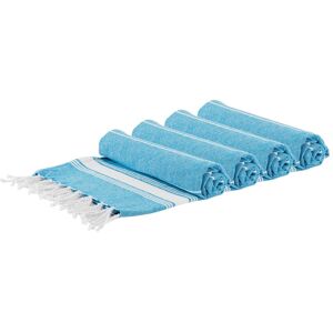 Nicola Spring 100% Cotton Bath Towel Turkish Style Hamman Beach Towel Sheet - 170 x 90cm (x4) in Light Blue Light Blue Nicola Spring 100% Cotton Bath Towel Turkish Style Hamman Beach Towel Sheet - 170 x 90cm (x4) in Light Blue Light Blue