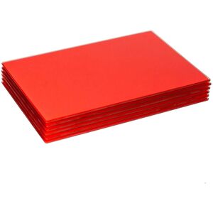Harbour Housewares 6x Glass Placemats - 30 x 20cm - Dining Table Place Mats Protectors in Red Size: 30 x 20 cm Red 30 x 20 cm Harbour Housewares 6x Glass Placemats - 30 x 20cm - Dining Table Place Mats Protectors in Red Size: 30 x 20 cm Red 30 x 20 cm