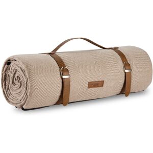 VonShef 8 Person Waterproof Picnic Blanket in Beige Size: Large Beige Large VonShef 8 Person Waterproof Picnic Blanket in Beige Size: Large Beige Large
