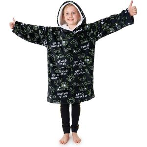 CityComfort Women's Oversized Hooded Blanket in Black Black One Size CityComfort Women's Oversized Hooded Blanket in Black Black One Size