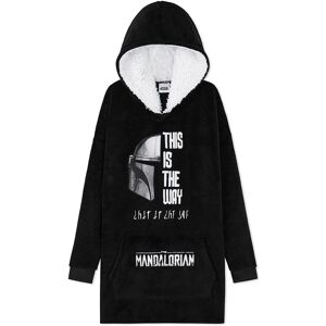 Star Wars Men's The Mandalorian Oversized Hooded Poncho in Black Black One Size Star Wars Men's The Mandalorian Oversized Hooded Poncho in Black Black One Size