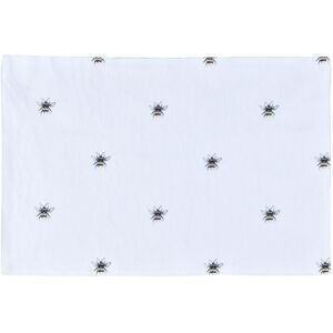 Smart Living Stylish & Durable Bumble Bee Printed Cotton Placemats - Set of 4 in White Size: 4 Pack White 4 Pack Smart Living Stylish & Durable Bumble Bee Printed Cotton Placemats - Set of 4 in White Size: 4 Pack White 4 Pack