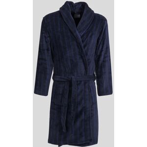 Steel & Jelly Men's Edgware - Chevron Stripe Supersoft Fleece Dressing Gown in Navy Size: XL Navy XL Steel & Jelly Men's Edgware - Chevron Stripe Supersoft Fleece Dressing Gown in Navy Size: XL Navy XL