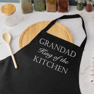 60 SECOND MAKEOVER Men's Grandad King Of The Kitchen Black Apron Black 60 SECOND MAKEOVER Men's Grandad King Of The Kitchen Black Apron Black