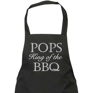 60 SECOND MAKEOVER Men's Pops King Of The BBQ Black Apron Black 60 SECOND MAKEOVER Men's Pops King Of The BBQ Black Apron Black