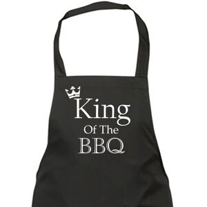 60 SECOND MAKEOVER Men's King Of The BBQ Black Apron Black 60 SECOND MAKEOVER Men's King Of The BBQ Black Apron Black