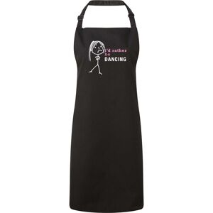 60 SECOND MAKEOVER Women's I'd Rather Be Dancing Apron in Black Black 60 SECOND MAKEOVER Women's I'd Rather Be Dancing Apron in Black Black