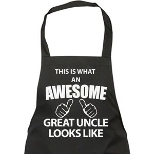 60 SECOND MAKEOVER Men's This Is What An Awesome Great Uncle Looks Like Black Apron Black 60 SECOND MAKEOVER Men's This Is What An Awesome Great Uncle Looks Like Black Apron Black