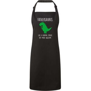60 SECOND MAKEOVER Men's Father Dinosaur Apron in Black Black 60 SECOND MAKEOVER Men's Father Dinosaur Apron in Black Black