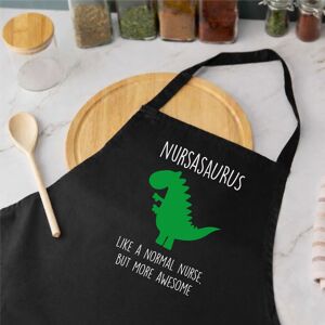 60 SECOND MAKEOVER Men's Dad Dinosaur Apron in Black Black 60 SECOND MAKEOVER Men's Dad Dinosaur Apron in Black Black