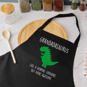 60 SECOND MAKEOVER Men's Grandad Dinosaur Apron in Black Black 60 SECOND MAKEOVER Men's Grandad Dinosaur Apron in Black Black