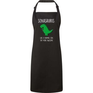 60 SECOND MAKEOVER Men's Son Dinosaur Apron in Black Black 60 SECOND MAKEOVER Men's Son Dinosaur Apron in Black Black