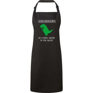60 SECOND MAKEOVER Men's Landlord Dinosaur Apron Landlordasaurus in Black Black 60 SECOND MAKEOVER Men's Landlord Dinosaur Apron Landlordasaurus in Black Black