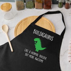 60 SECOND MAKEOVER Builder Dinosaur Apron Buildasaurus in Black Black 60 SECOND MAKEOVER Builder Dinosaur Apron Buildasaurus in Black Black