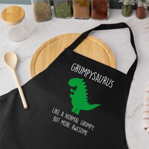 60 SECOND MAKEOVER Men's Grumpy Dinosaur Apron Grumpysaurus in Black Black 60 SECOND MAKEOVER Men's Grumpy Dinosaur Apron Grumpysaurus in Black Black