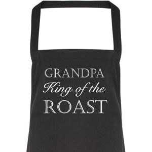 60 SECOND MAKEOVER Men's Grandpa King of the Roast Apron in Black Black 60 SECOND MAKEOVER Men's Grandpa King of the Roast Apron in Black Black