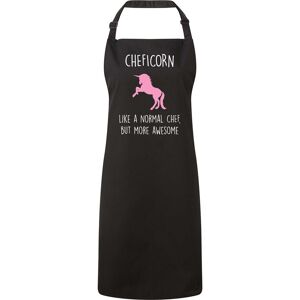 60 SECOND MAKEOVER Women's Cheficorn Apron in Black Black 60 SECOND MAKEOVER Women's Cheficorn Apron in Black Black