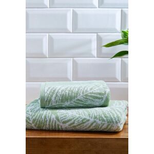 Fusion 'Matteo' Luxury 100% Cotton Leaf Motif Jacquard Towel in Khaki Khaki Fusion 'Matteo' Luxury 100% Cotton Leaf Motif Jacquard Towel in Khaki Khaki
