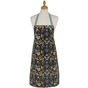 Ulster Weavers 'Finch & Flower' Animal Print PVC/Oil cloth Apron in Navy Navy Ulster Weavers 'Finch & Flower' Animal Print PVC/Oil cloth Apron in Navy Navy