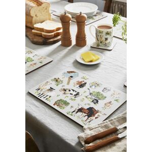 Ulster Weavers 'Portman Farm' Animal Print Printed MDF Placemat (4 Pack) in Grey Grey Ulster Weavers 'Portman Farm' Animal Print Printed MDF Placemat (4 Pack) in Grey Grey
