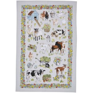 Ulster Weavers 'Portman Farm' Animal Print 100% Cotton Tea Towel in Grey Grey Ulster Weavers 'Portman Farm' Animal Print 100% Cotton Tea Towel in Grey Grey