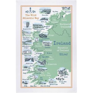 Ulster Weavers 'Wild Atlantic Way' Graphic Print 100% Cotton Tea Towel in Green Green Ulster Weavers 'Wild Atlantic Way' Graphic Print 100% Cotton Tea Towel in Green Green