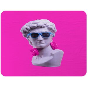 Benjamin Tate Design Plaster statue of David's head in blue sunglasses Designer Blanket in Natural Size: 120 cm x 150 cm Natural 120 cm x 150 cm Benjamin Tate Design Plaster statue of David's head in blue sunglasses Designer Blanket in Natural Size: 120 cm x 150 cm Natural 120 cm x 150 cm