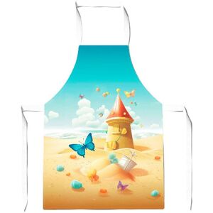 Warren Reed - Designer Butterflies On A Beach Holiday Apron in Yellow Yellow Warren Reed - Designer Butterflies On A Beach Holiday Apron in Yellow Yellow
