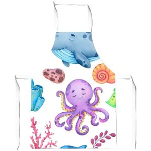 Warren Reed - Designer Children'S Sea Life Junior Apron in Blue Blue Warren Reed - Designer Children'S Sea Life Junior Apron in Blue Blue