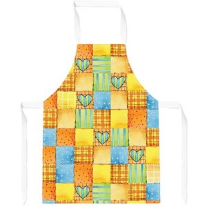 Warren Reed - Designer Baby Watercolour Blanket Pattern Apron in Yellow Yellow Warren Reed - Designer Baby Watercolour Blanket Pattern Apron in Yellow Yellow