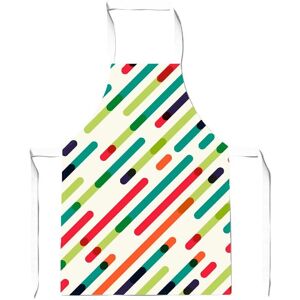 Warren Reed - Designer Coloured Diagonal Abstract Pattern Junior Apron in Green Green Warren Reed - Designer Coloured Diagonal Abstract Pattern Junior Apron in Green Green