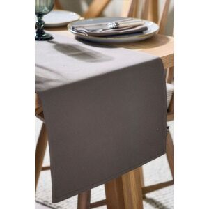 Dibor Large Brown Cotton Plain Dining Table Runner Table Cloth 180cm Brown Large Dibor Large Brown Cotton Plain Dining Table Runner Table Cloth 180cm Brown Large