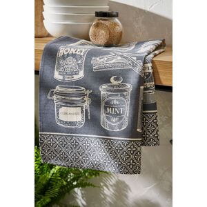 Ulster Weavers 'Herbs & Spices' Food Print 100% Cotton Tea Towel in Grey Grey Ulster Weavers 'Herbs & Spices' Food Print 100% Cotton Tea Towel in Grey Grey