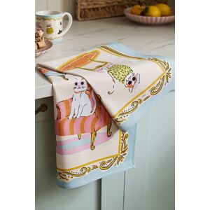 Ulster Weavers 'Cool Cats' Cats Print 100% Cotton Tea Towel Multicolor Ulster Weavers 'Cool Cats' Cats Print 100% Cotton Tea Towel Multicolor