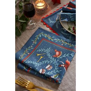 Ulster Weavers '12 Days of Christmas' Festive Print 100% Cotton Napkins (2 Pack) in Green Green Ulster Weavers '12 Days of Christmas' Festive Print 100% Cotton Napkins (2 Pack) in Green Green