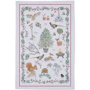 Ulster Weavers 'Winter Garden' Festive Print 100% Cotton Tea Towel Multicolor Ulster Weavers 'Winter Garden' Festive Print 100% Cotton Tea Towel Multicolor