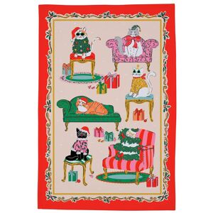 Ulster Weavers 'Christmas Cool Cats' Festive Print 100% Cotton Tea Towel Multicolor Ulster Weavers 'Christmas Cool Cats' Festive Print 100% Cotton Tea Towel Multicolor