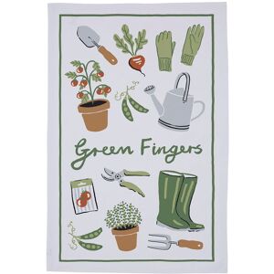 Ulster Weavers 'Green Fingers' Leaf Print 100% Cotton Tea Towel Multicolor Ulster Weavers 'Green Fingers' Leaf Print 100% Cotton Tea Towel Multicolor