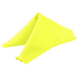 Neel Blue 20 Inch Polyester Table Napkins, Reusable, Wrinkle-Resistant - 50x50cm in Lemon Size: 50x50 cm Lemon 50x50 cm Neel Blue 20 Inch Polyester Table Napkins, Reusable, Wrinkle-Resistant - 50x50cm in Lemon Size: 50x50 cm Lemon 50x50 cm