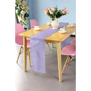 Neel Blue Hessian Table Runner, 29cm x 275cm Jute Fabric Dining Tableware in Lilac Size: 29 cm x 275 cm Lilac 29 cm x 275 cm Neel Blue Hessian Table Runner, 29cm x 275cm Jute Fabric Dining Tableware in Lilac Size: 29 cm x 275 cm Lilac 29 cm x 275 cm